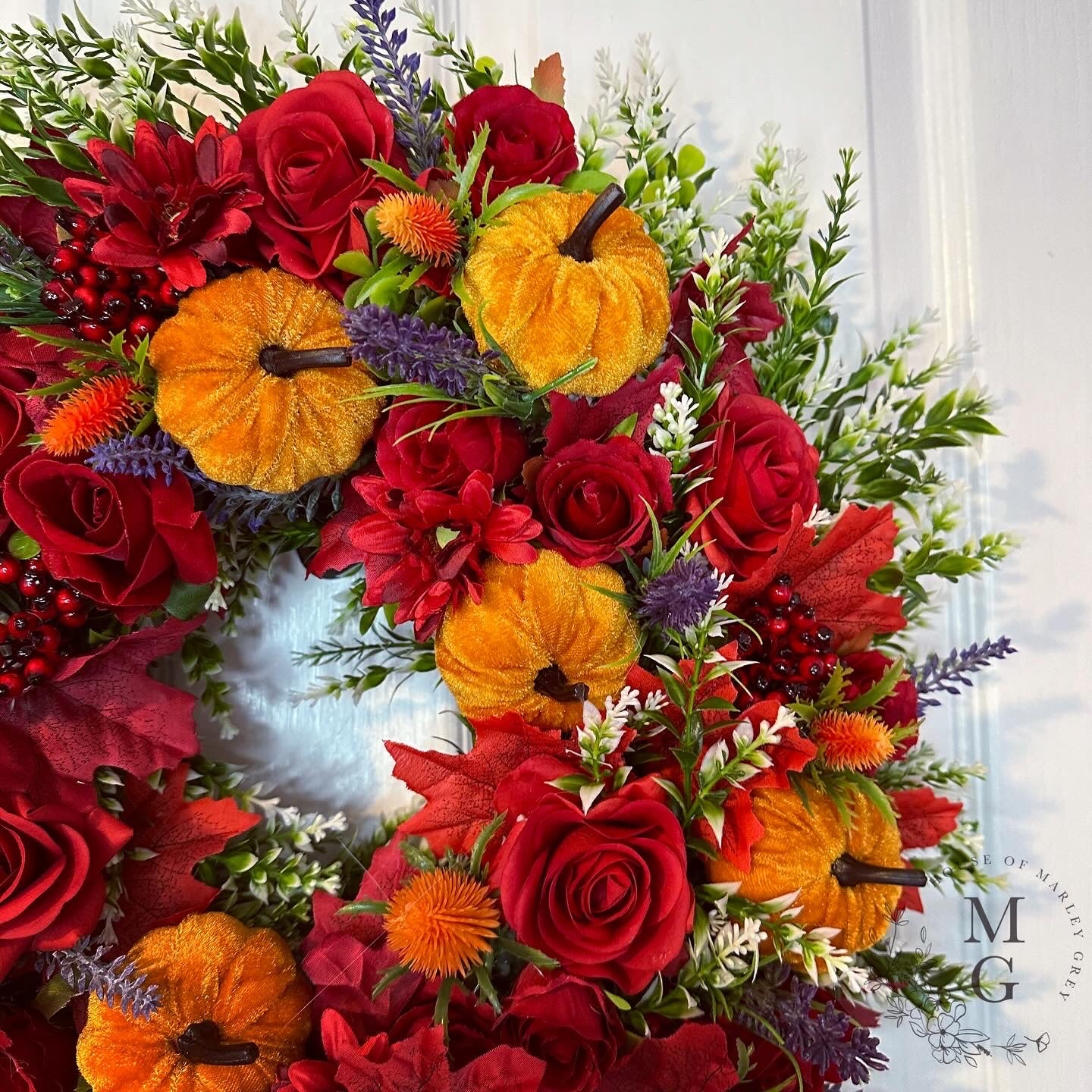 Autumn Wreath – Roses And Gerbera