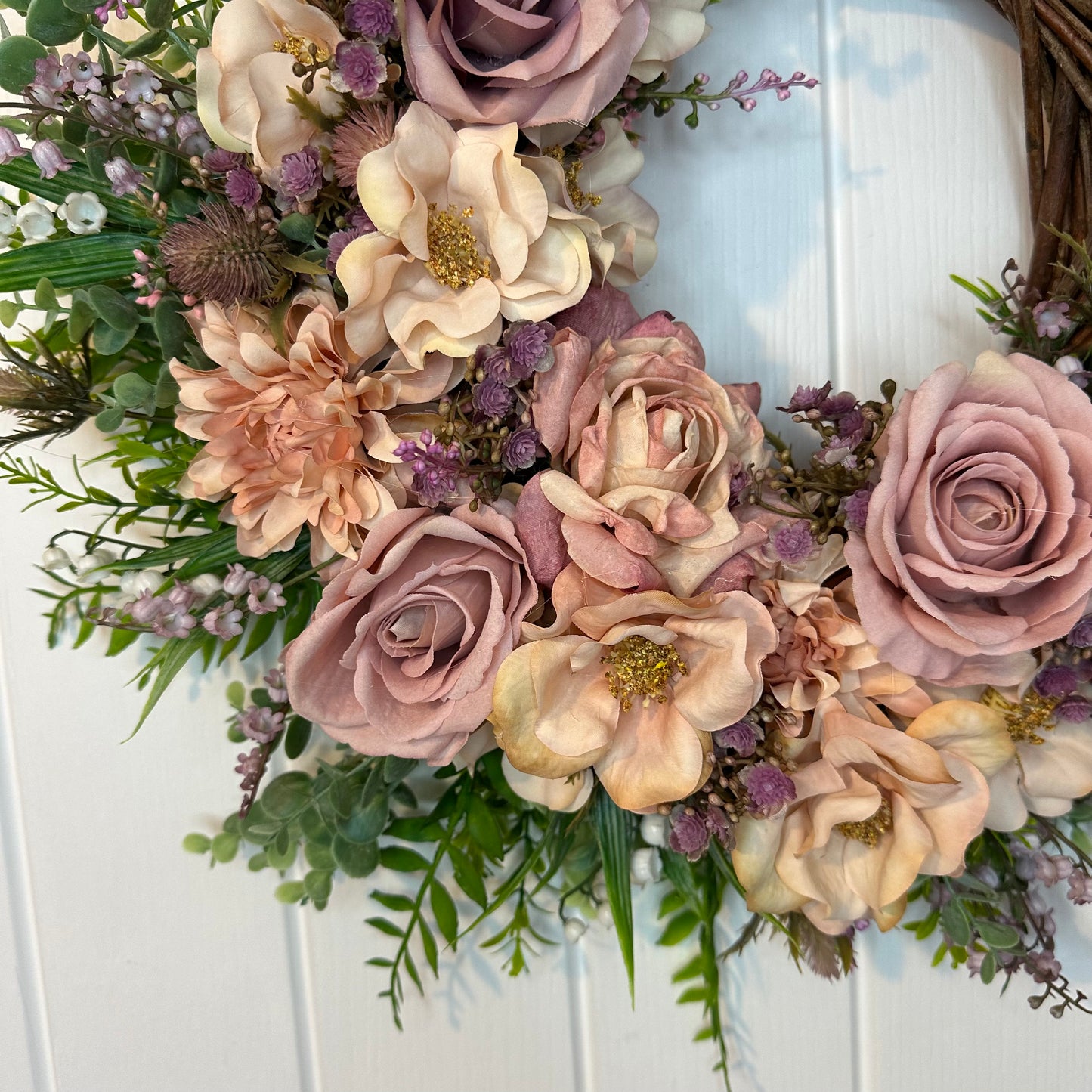 Floral Wreath – Roses And Dahlias