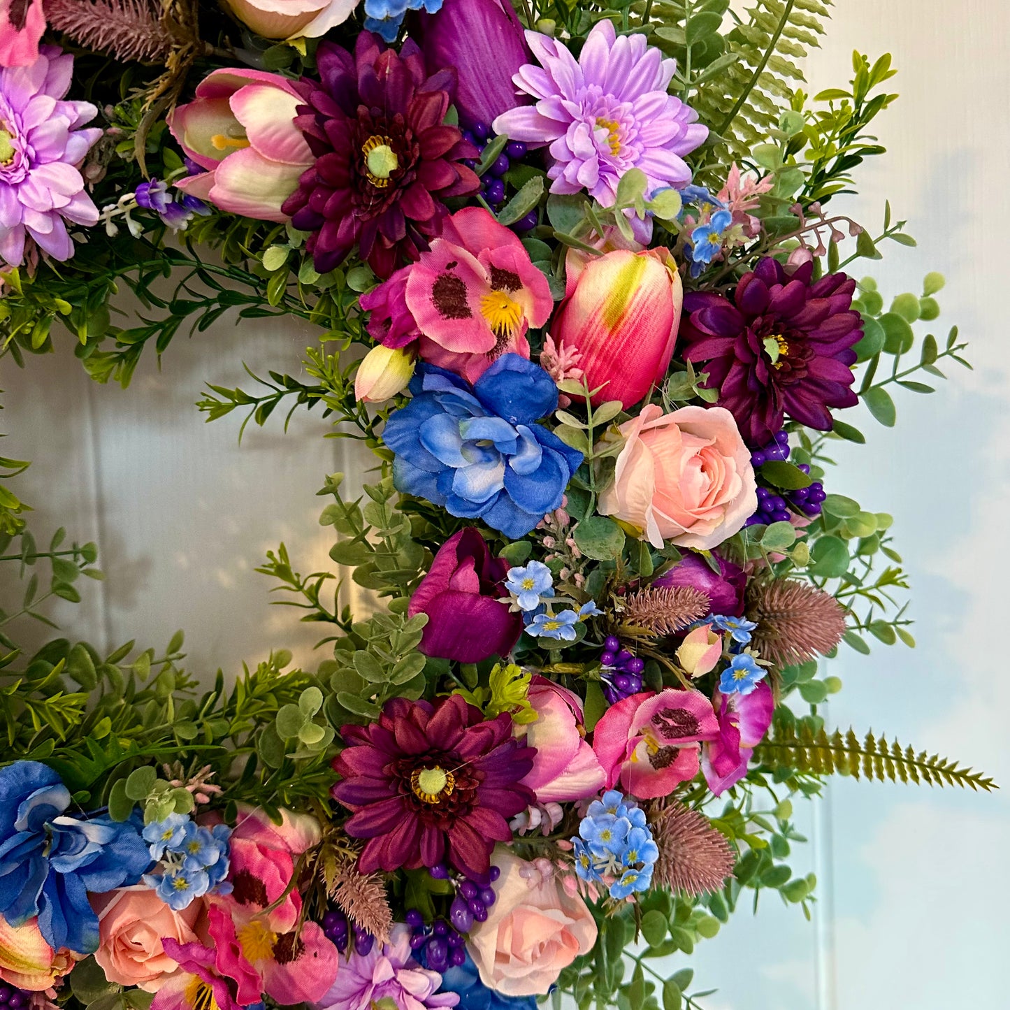 Floral Wreath – Roses And Gerbera