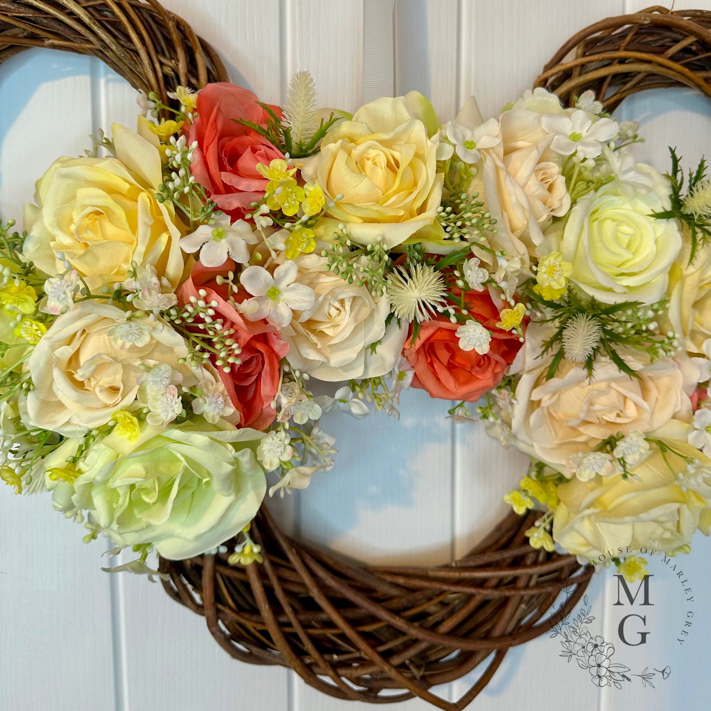 Disney Floral Wreath – Roses And Gypsophila