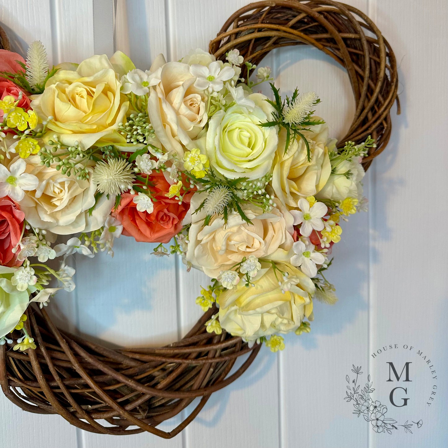 Disney Floral Wreath – Roses And Gypsophila