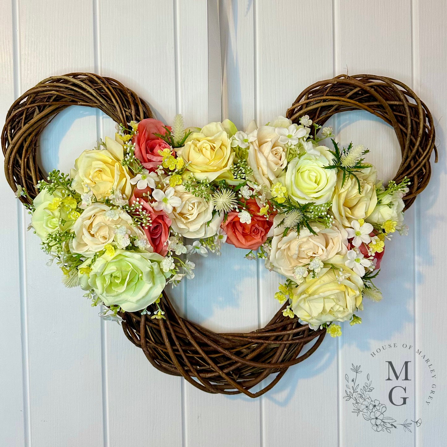 Disney Floral Wreath – Roses And Gypsophila