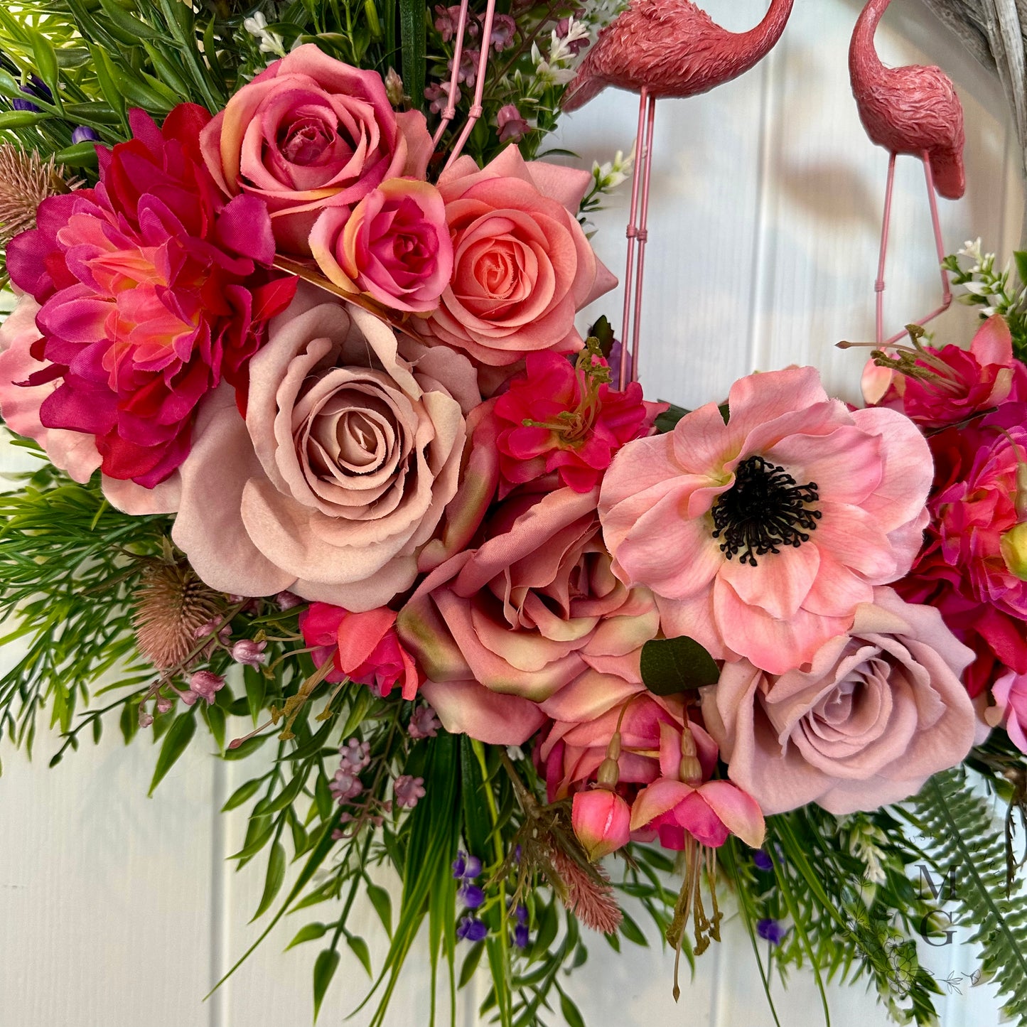 Floral Wreath – Flamingo