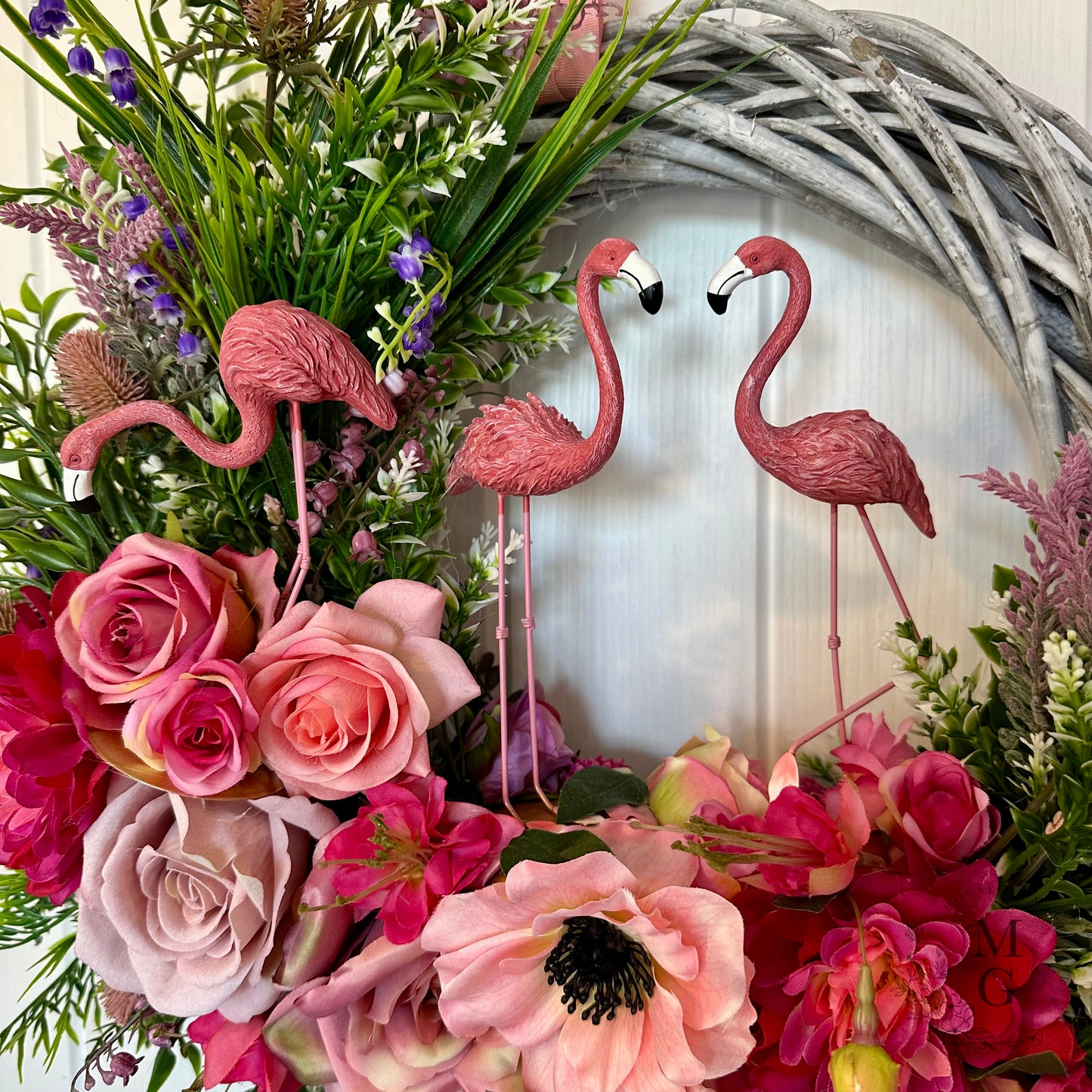 Floral Wreath – Flamingo