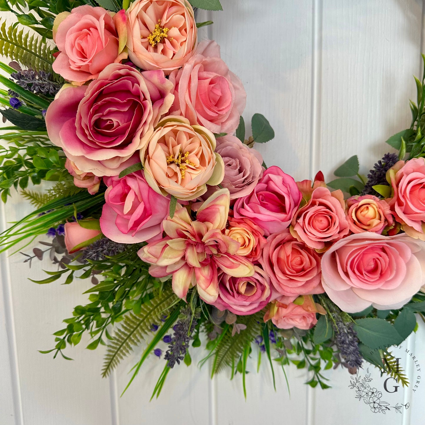Floral Wreath – Roses And Lavender