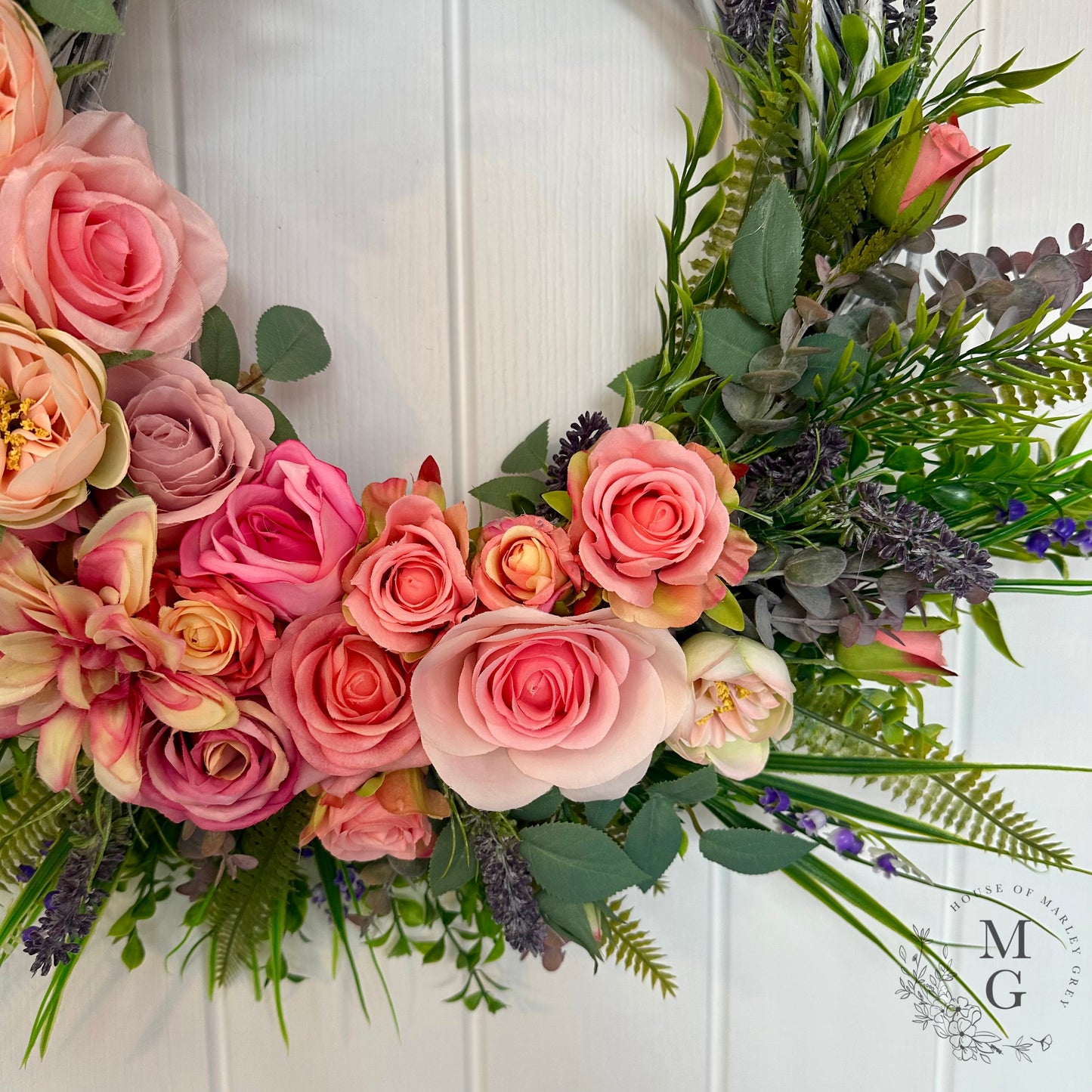 Floral Wreath – Roses And Lavender