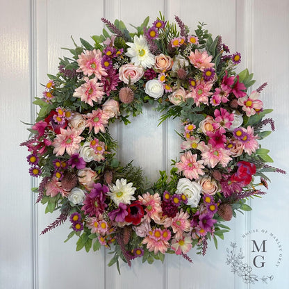 Floral Wreath – Roses And Gerbera