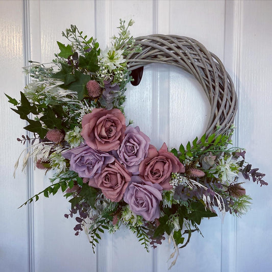 Floral Wreath – Roses And Nigella