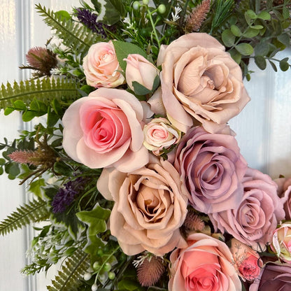 Floral Wreath – Roses And Ivy