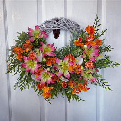 Floral Wreath – Calla Lily And Orchid