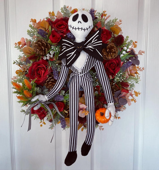 Halloween Wreath – Jack Skellington