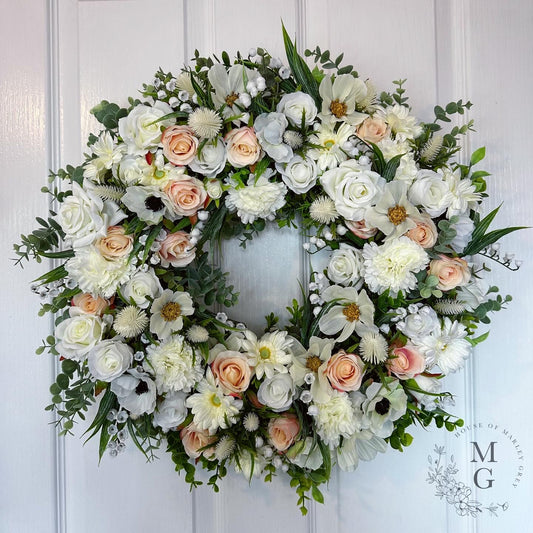 Floral Wreath – Roses And Gerbera