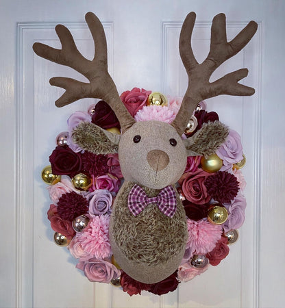 Christmas Wreath – Stag Head