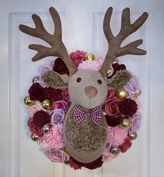 Christmas Wreath – Stag Head