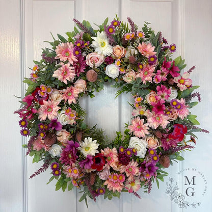 Floral Wreath – Roses And Gerbera