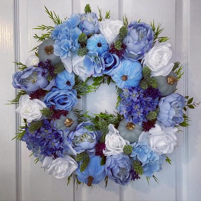 Autumn Wreath – Roses And Hydrangea