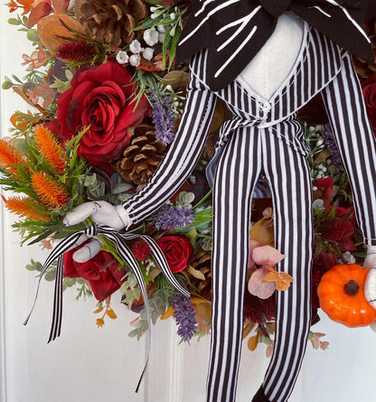 Halloween Wreath – Jack Skellington