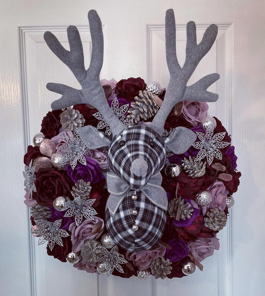 Christmas Wreath – Stag Head