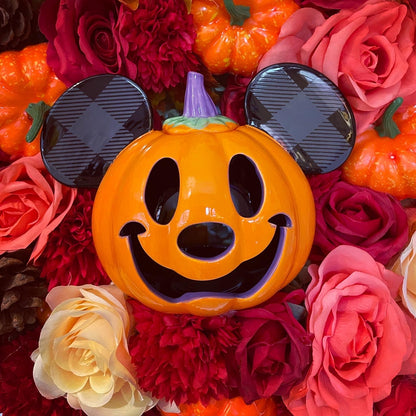 Halloween Wreath – Mickey Mouse Pumpkin
