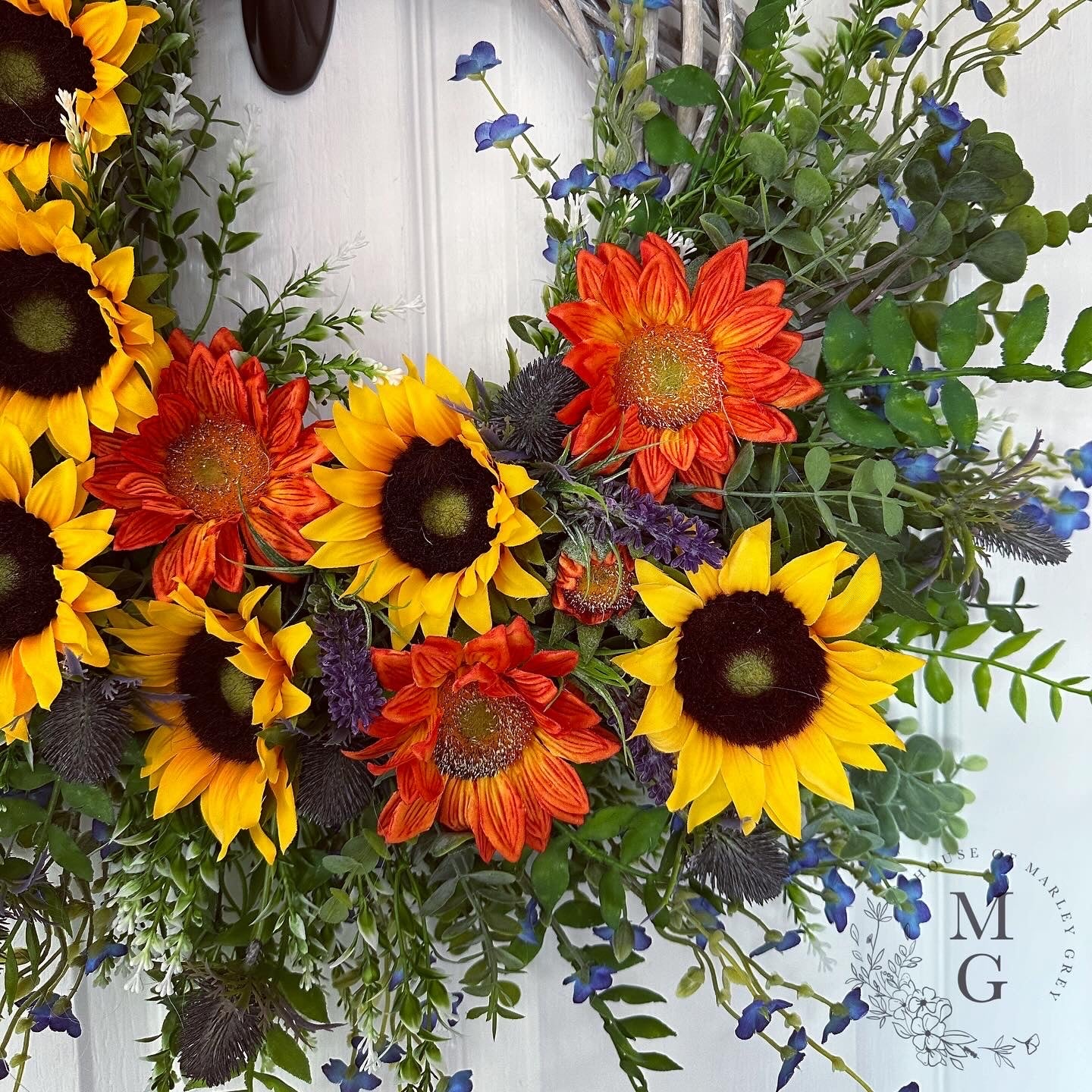 Floral Wreath – Sunflowers and Lavender
