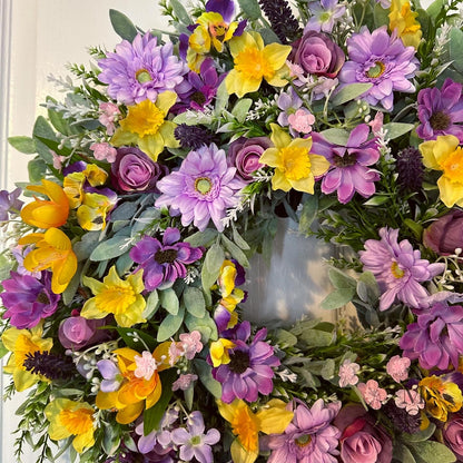 Floral Wreath – Roses And Daffodils