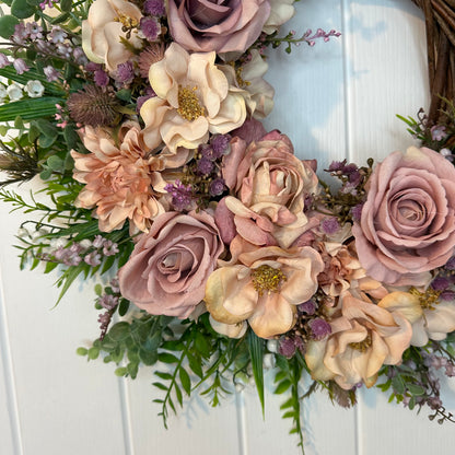 Floral Wreath – Roses And Dahlias