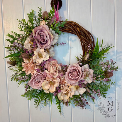 Floral Wreath – Roses And Dahlias