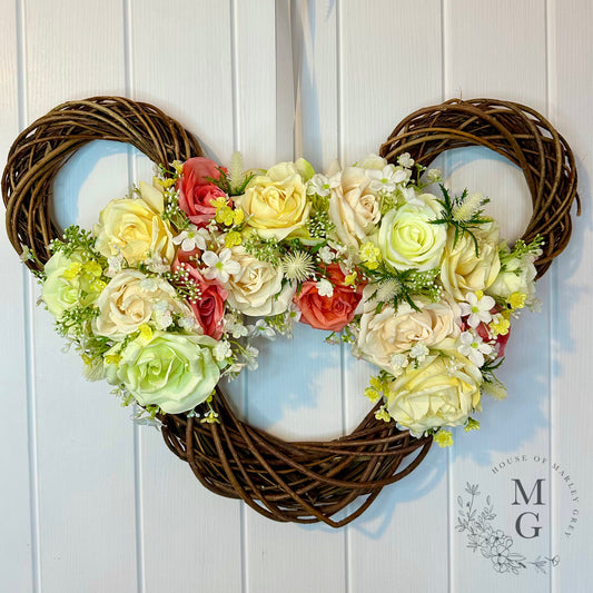 Disney Floral Wreath – Roses And Gypsophila
