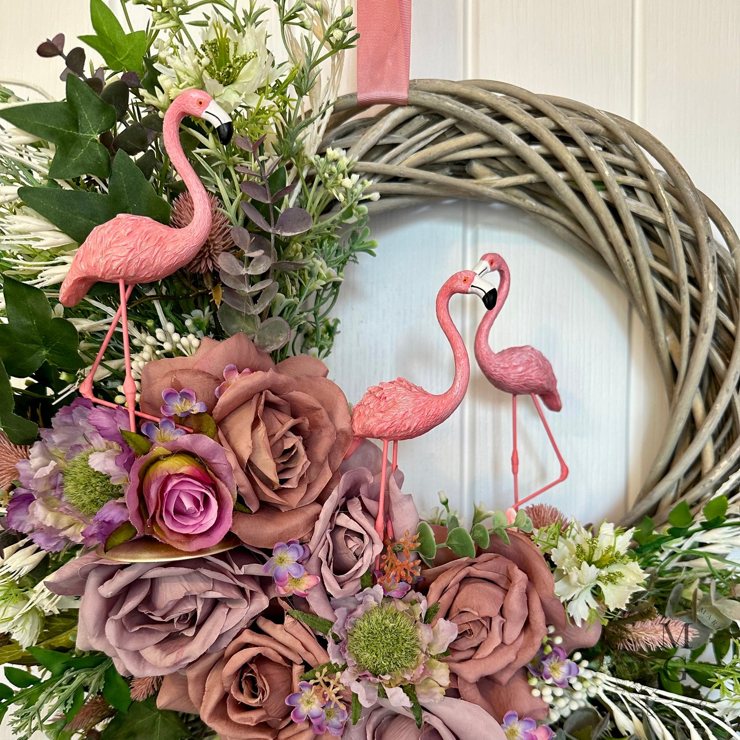 Floral Wreath – Flamingo