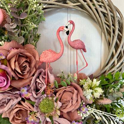 Floral Wreath – Flamingo